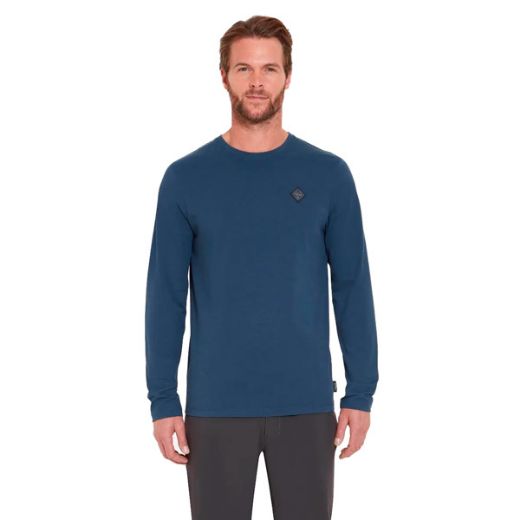 Rab Basecamp Logo Badge Ls Tee (Tempest Blue)