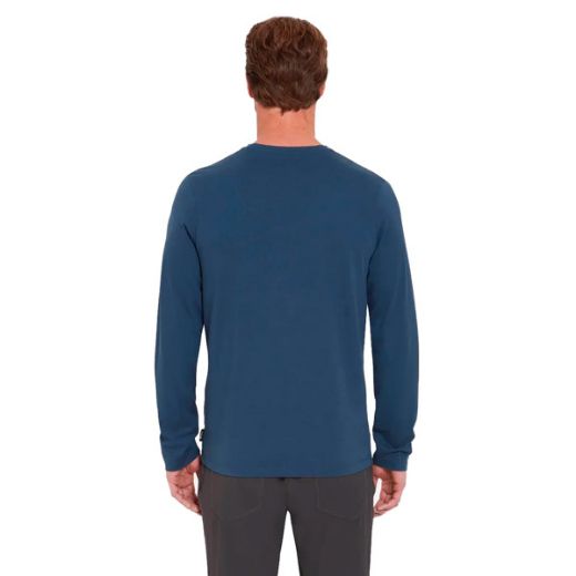 Rab Basecamp Logo Badge Ls Tee (Tempest Blue)