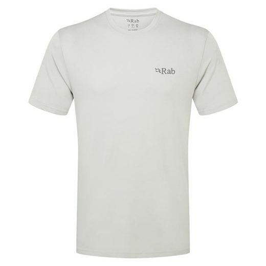 Rab Crimp Logo Tee (Light Zinc)