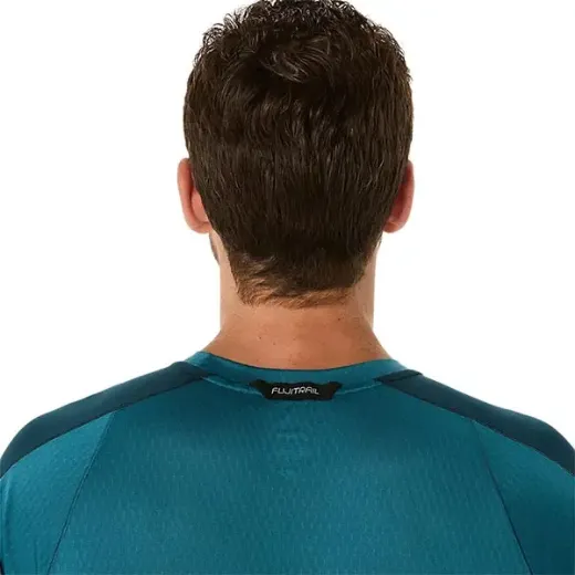 Bilde av Asics Fujitrail Elite SS Top Men (Atlantis Blue/Saxon Green), L