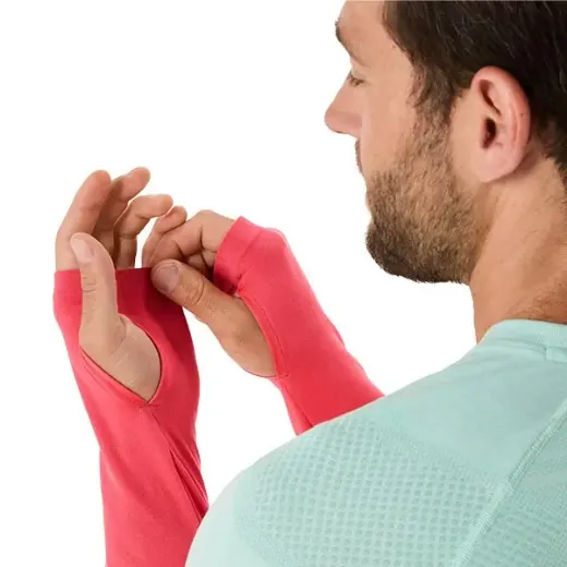 Bilde av Asics Seamless LS Top Men (Coral Reef/Oasis Green), L