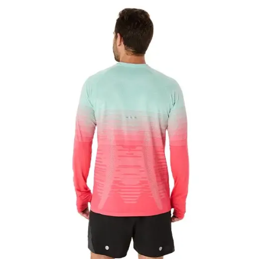 Bilde av Asics Seamless LS Top Men (Coral Reef/Oasis Green), L