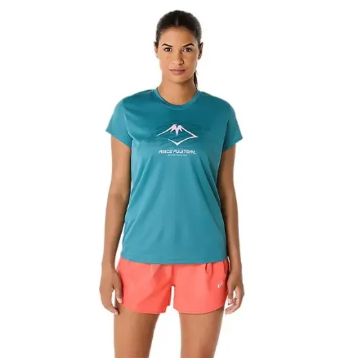 Bilde av Asics Fujitrail Logo SS Top Women (Atlantis Blue), L