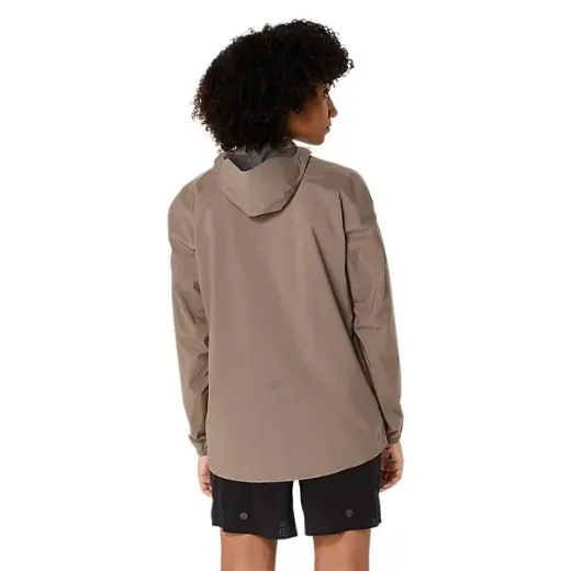 Bilde av Asics Fujitrail Elite Waterproof Jacket Women (Taupe Grey), L