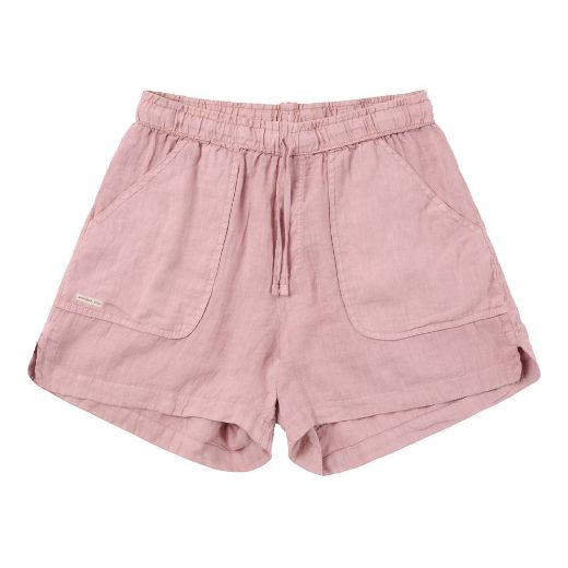 Amundsen Safari Linen Shorts Womens (Faded Peony Pink)