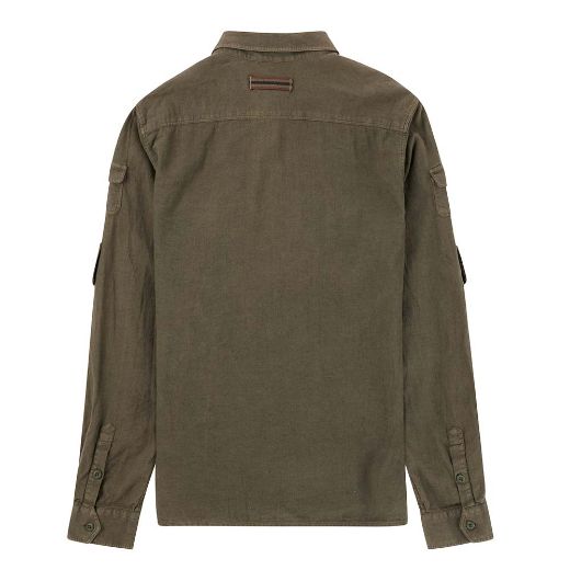 Amundsen Sports Travellers Linen Shirt Mens (Olive)