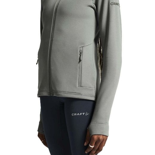 Craft Adv Explore Power Fleece Hood Jacket Women (Leaf)