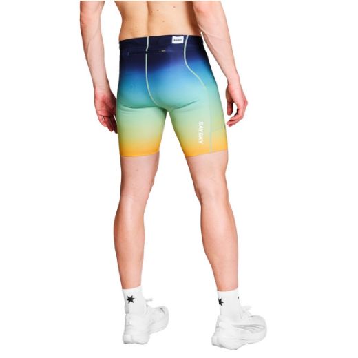 Bilde av Saysky Drip Dye Combat+ Short Tights 7 (Blue Aop), L