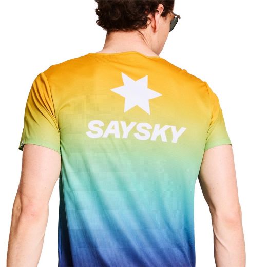 Bilde av Saysky Drip Dye Flow T-Shirt (Blue AOP), M