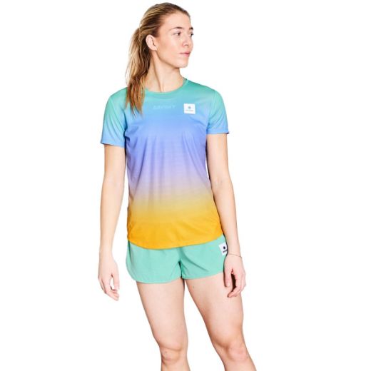 Bilde av Saysky Drip Dye Flow T-Shirt Women (Purple AOP), L